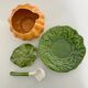 Pumpkin soup tureen in slipware