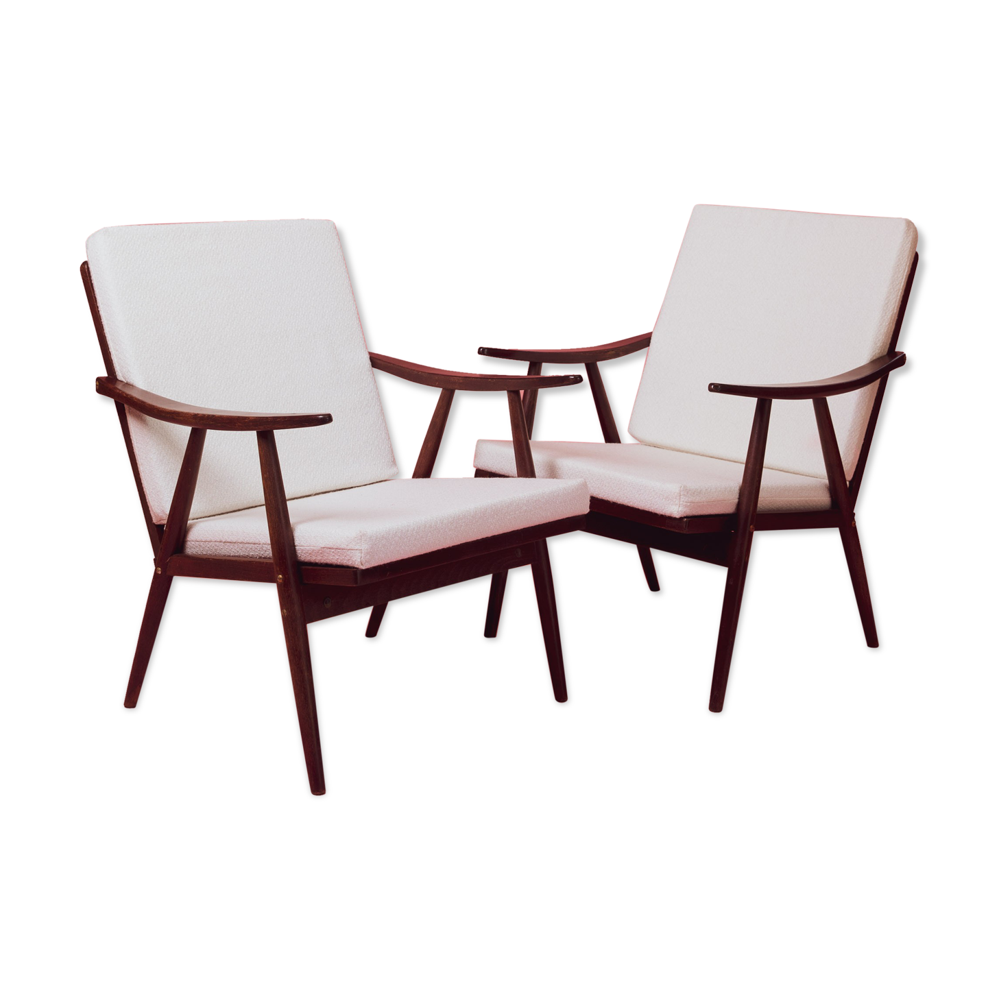 Pair of armchairs "Boomerang" by Thonet 1960