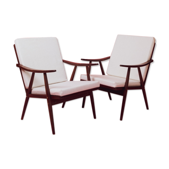 Pair of armchairs "Boomerang" by Thonet 1960