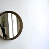Mirror round cap 70s in smoked amber plexi