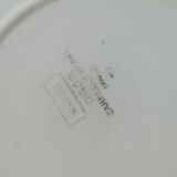 6 retro plates mismatched in earthenware
