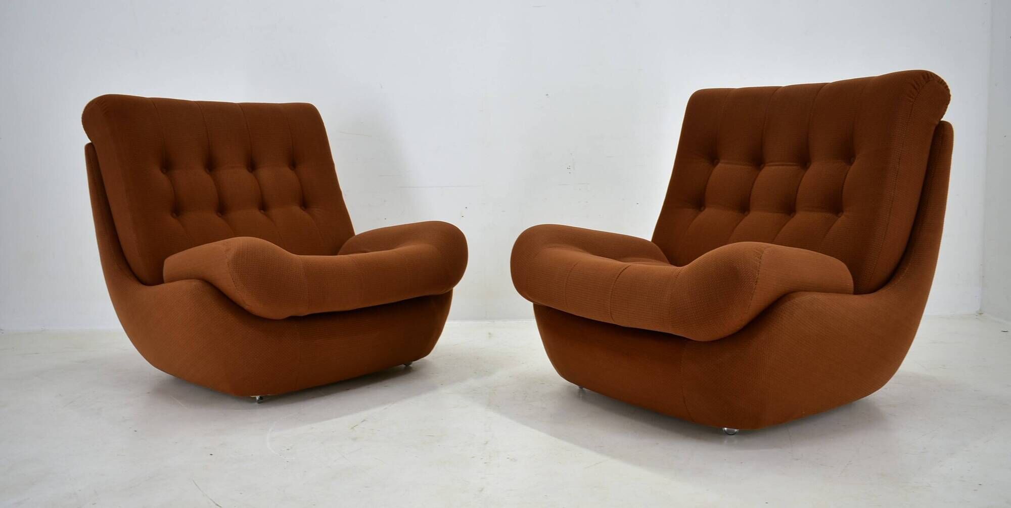 Pair of vintage mid-century Atlantis armchairs, 1960s