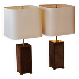 Important pair of lamps from the 70s