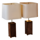Important pair of lamps from the 70s