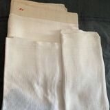 Lot of white linen towels