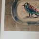 Pablo Picasso - Lithograph 86/100 Madoura ceramic, colorful bird 1967