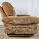 Fauteuil années 70 en tissu et acier
