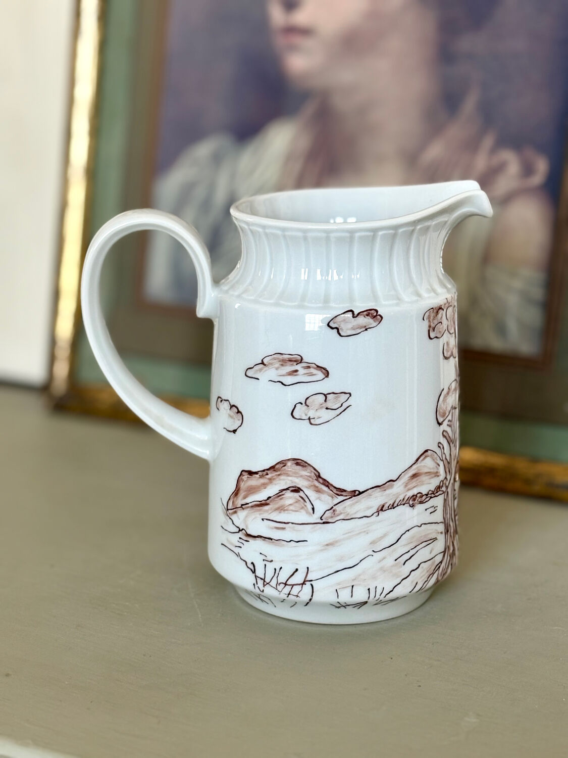 Vintage porcelain jug Bavaria Mitterteich