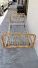 Vintage rattan basket bed 1950
