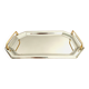 Hexagonal stainless steel serving tray