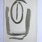 Lithographie originale signée au crayon, Bram van Velde, sans titre, 1975