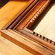 Old “diamond point” frame in solid wood