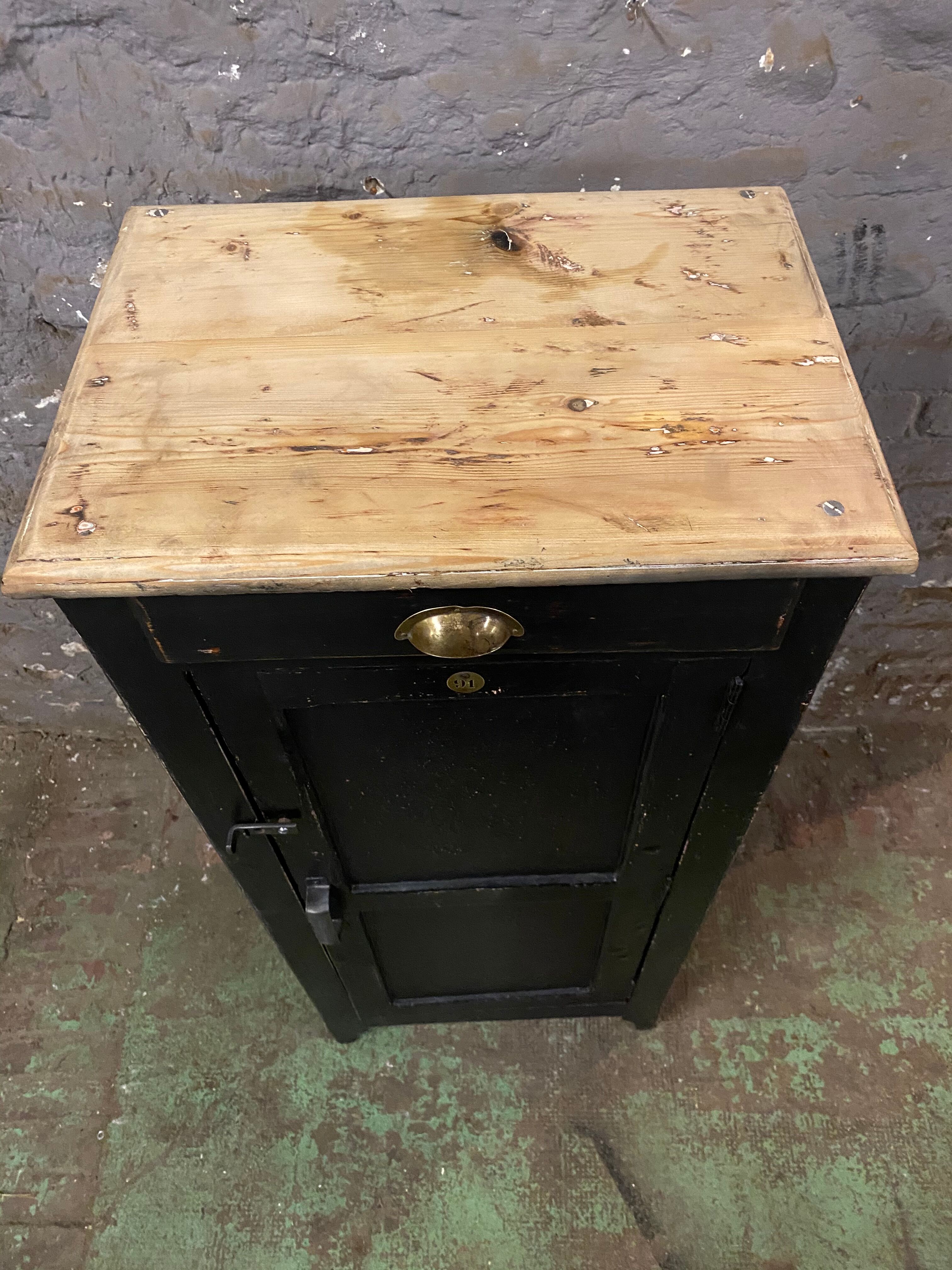 Vintage parisian black patinated buffet