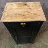Vintage parisian black patinated buffet