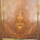 Napoleon III sideboard in floral marquetry and marble 19th century