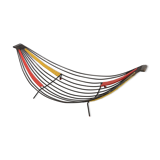 Modernist fruit basket 1950, scoubidou