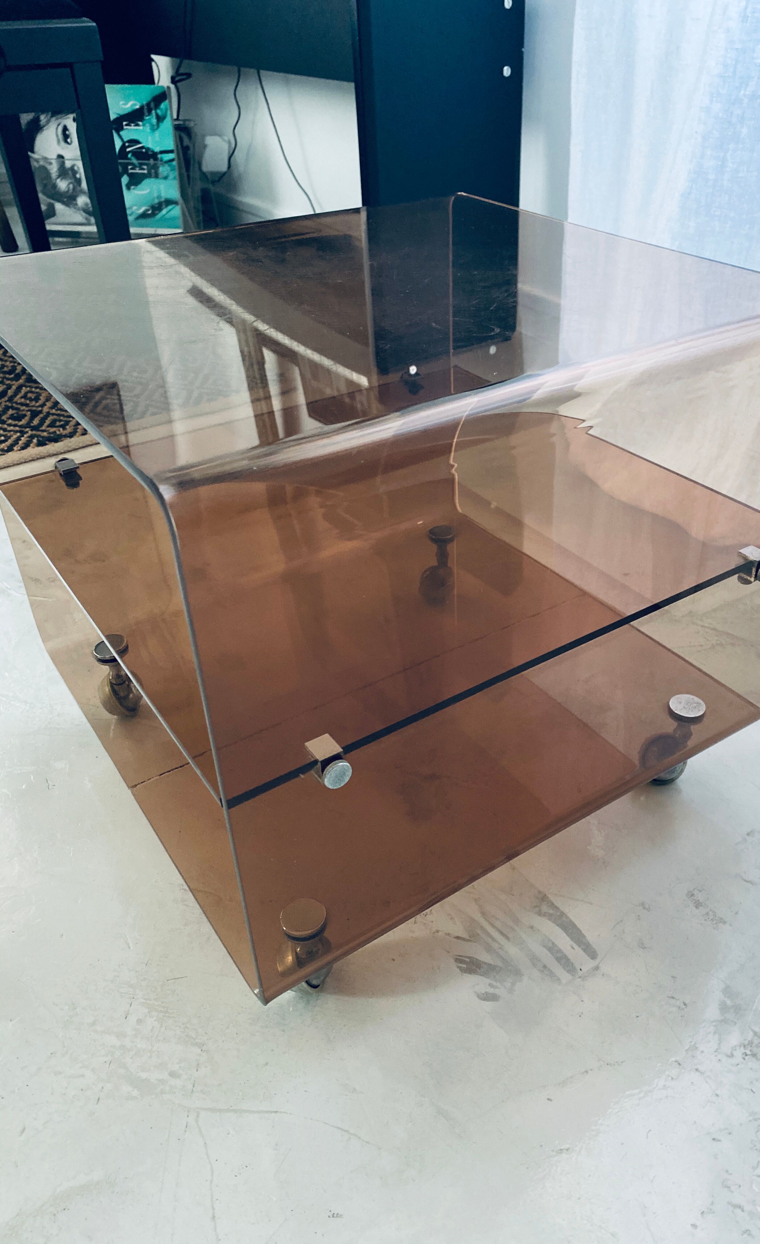 Plexiglas side table