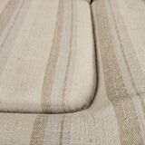Mid Century Italian Armchairs in Wood and Fabric