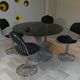 Margot chairs and Tulip dining table by Gastone Rinaldi for Rima, Italy, 1968, set of 5.