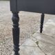 Table de ferme bistrot patiné ancienne, un tiroir