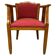 Art Deco office chair in walnut