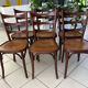 Set of 6 vintage bistro chairs from the 1960s.