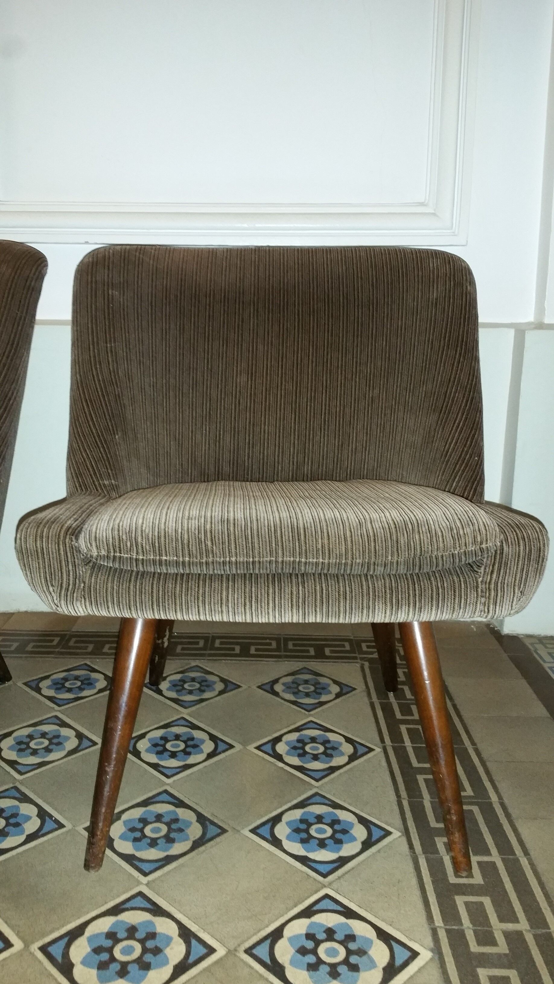 Pair of armchair Chair restored 50-60 years