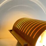 Vintage ikea bent wood and steel wall light