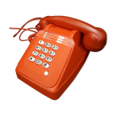 Phone orange vintage s63 socotel