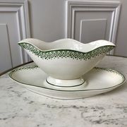 Saucière terre de fer st amand green early twentieth century