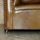 Ensemble vintage Chesterfield salon 3 pièces cuir