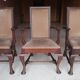 3 fauteuils chippendale en chêne massif, XIXème siècle