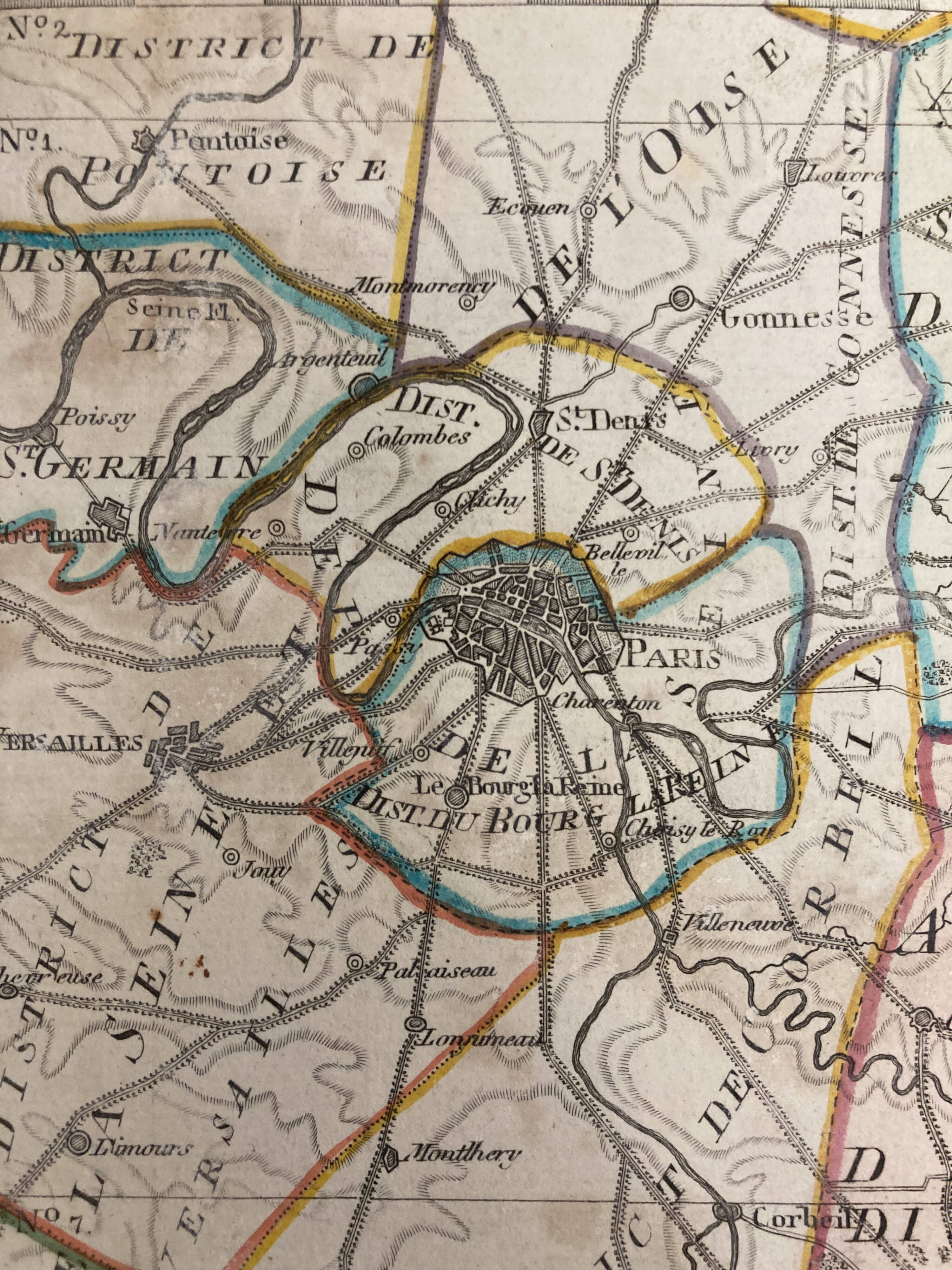 Old Map of Seine-et-Marne