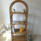 Vintage rattan shelf