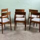 6 Danish chairs by Henning Kjaernulf in teak.