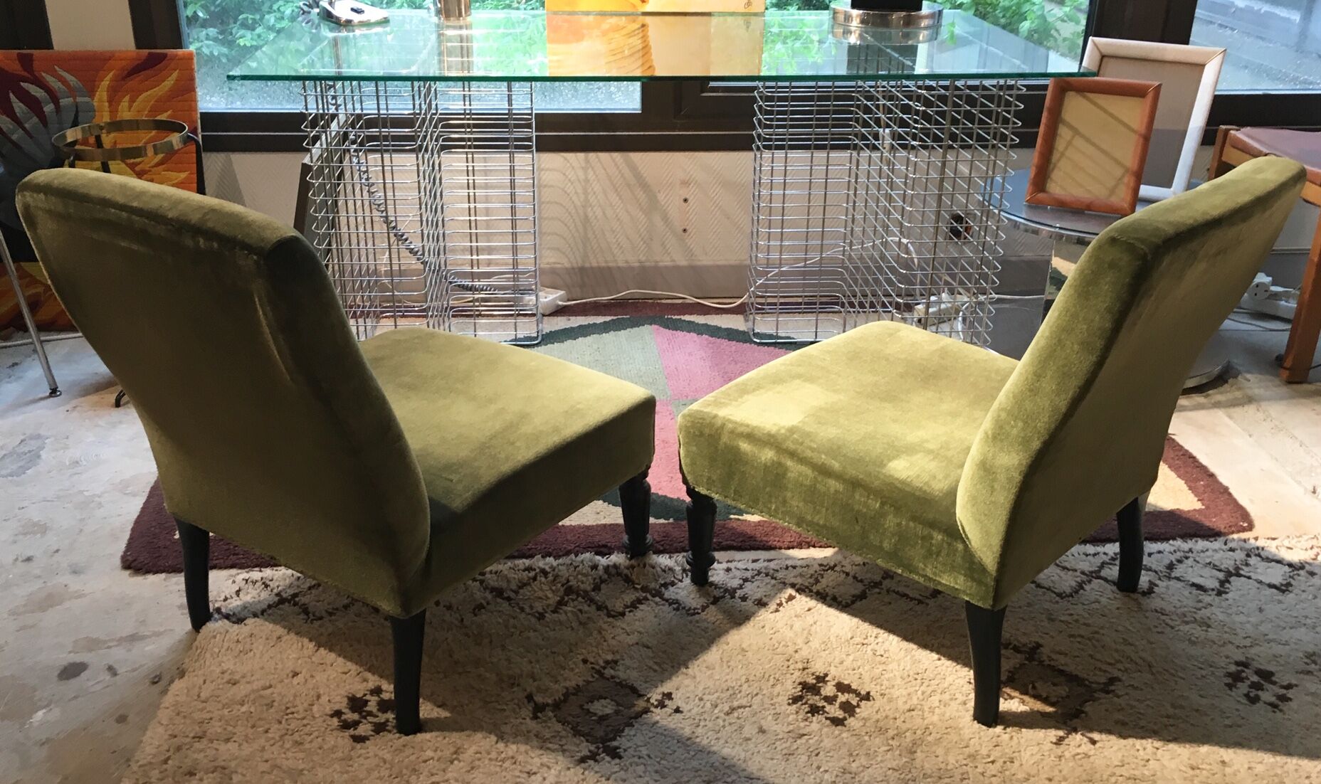 Pair of Napoleon lll armchairs