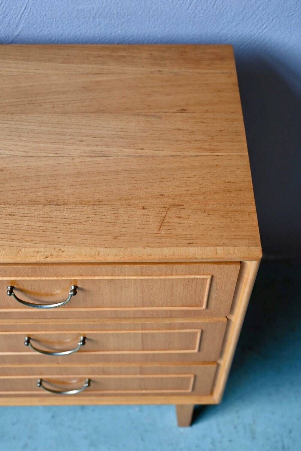Small Scandinavian buffet from the 50s-60s in light oak.