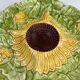 Plat barbotine tournesols