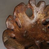 Sculptural Burl wood Low Lounge Chair. 1970s