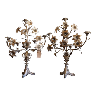 Pair of candelabras
