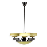 Bauhaus Chrome Chandelier from Zukov, 1940s