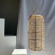 Large lantern-shaped rattan pendant lamp H50 D24
