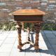 Unique antique Italian wooden hall table / narrow dining table