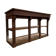 Glass-fronted oak counter from the 19th century.