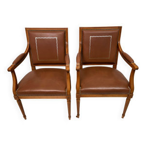 Paire fauteuils style Empire