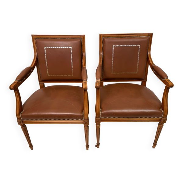 Paire fauteuils style Empire
