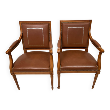 Pair armchairs style Empire
