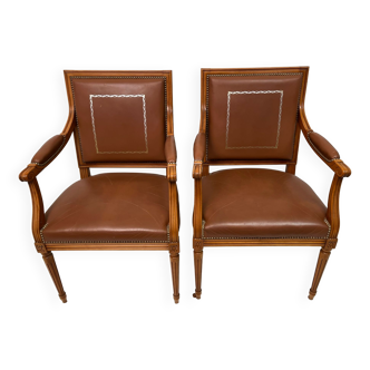 Pair armchairs style Empire