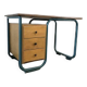 Curved vintage industrial desk / Bauhaus desk