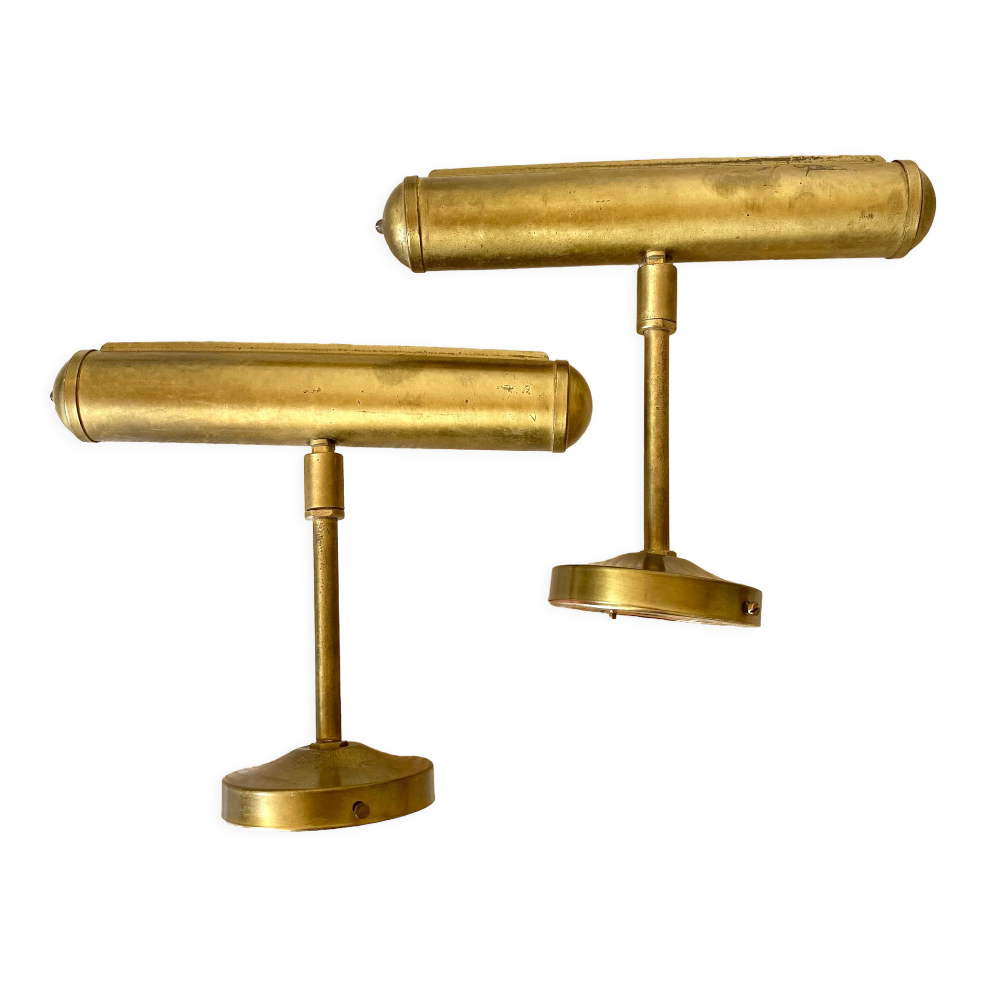 Pair of wall lamps for painting